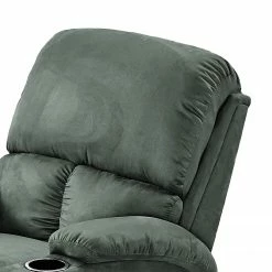 Modoform Fauteuil de relaxation Norvell - Microfibre - gris - Gris -loftscape Boutique relaxsessel norvell microfaser dunkelgruen 4874236