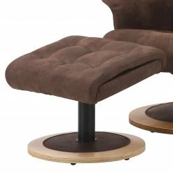 Modoform Fauteuil de relaxation Tornos - Microfibre - Marron -loftscape Boutique relaxsessel tornos mit hocker microfaser braun 3744328