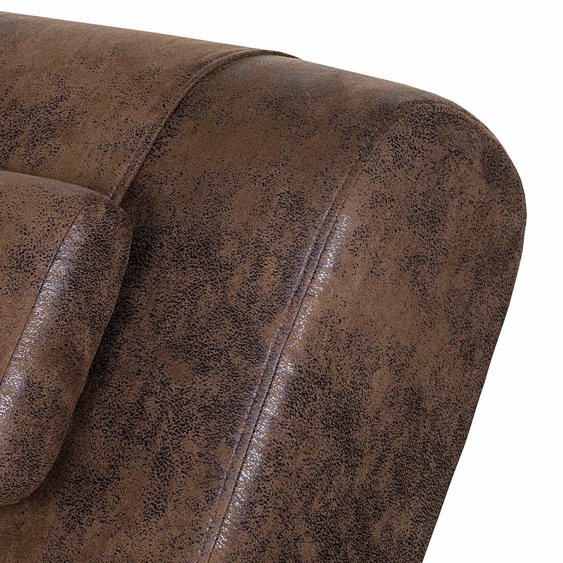 Roomscape Chaise longue de relaxation Ohara - Cuir synthétique vieilli marron 8 Roomscape Chaise longue de relaxation Ohara - Cuir synthétique vieilli marron – Image 6