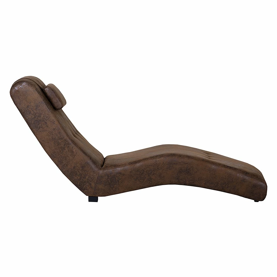 Roomscape Chaise longue de relaxation Ohara - Cuir synthétique vieilli marron 6 Roomscape Chaise longue de relaxation Ohara - Cuir synthétique vieilli marron – Image 4