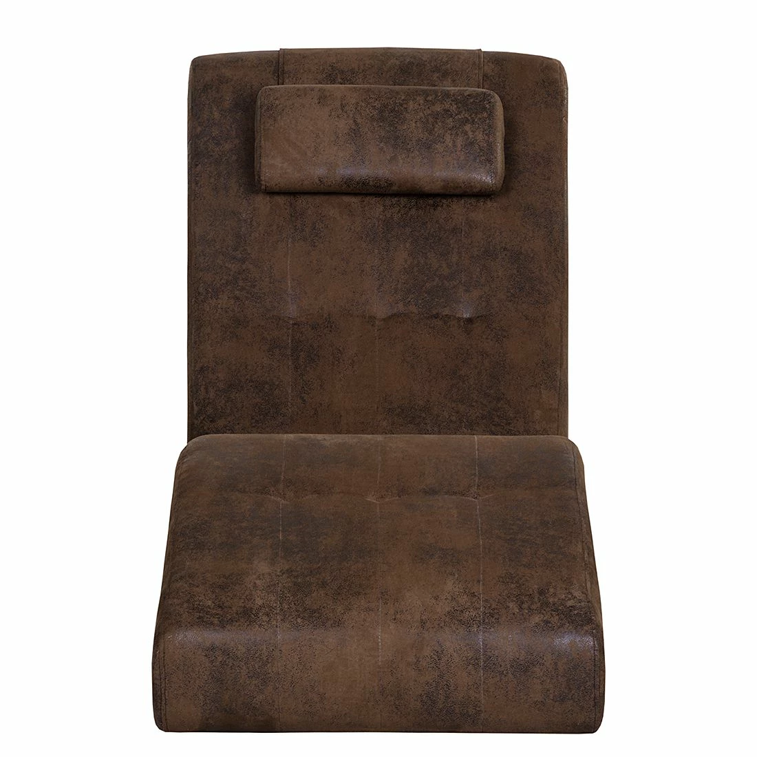 Roomscape Chaise longue de relaxation Ohara - Cuir synthétique vieilli marron 4 Roomscape Chaise longue de relaxation Ohara - Cuir synthétique vieilli marron – Image 2