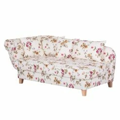 Maison Belfort Récamière Revel II - Crème - Accoudoir monté à gauche (vu de face)