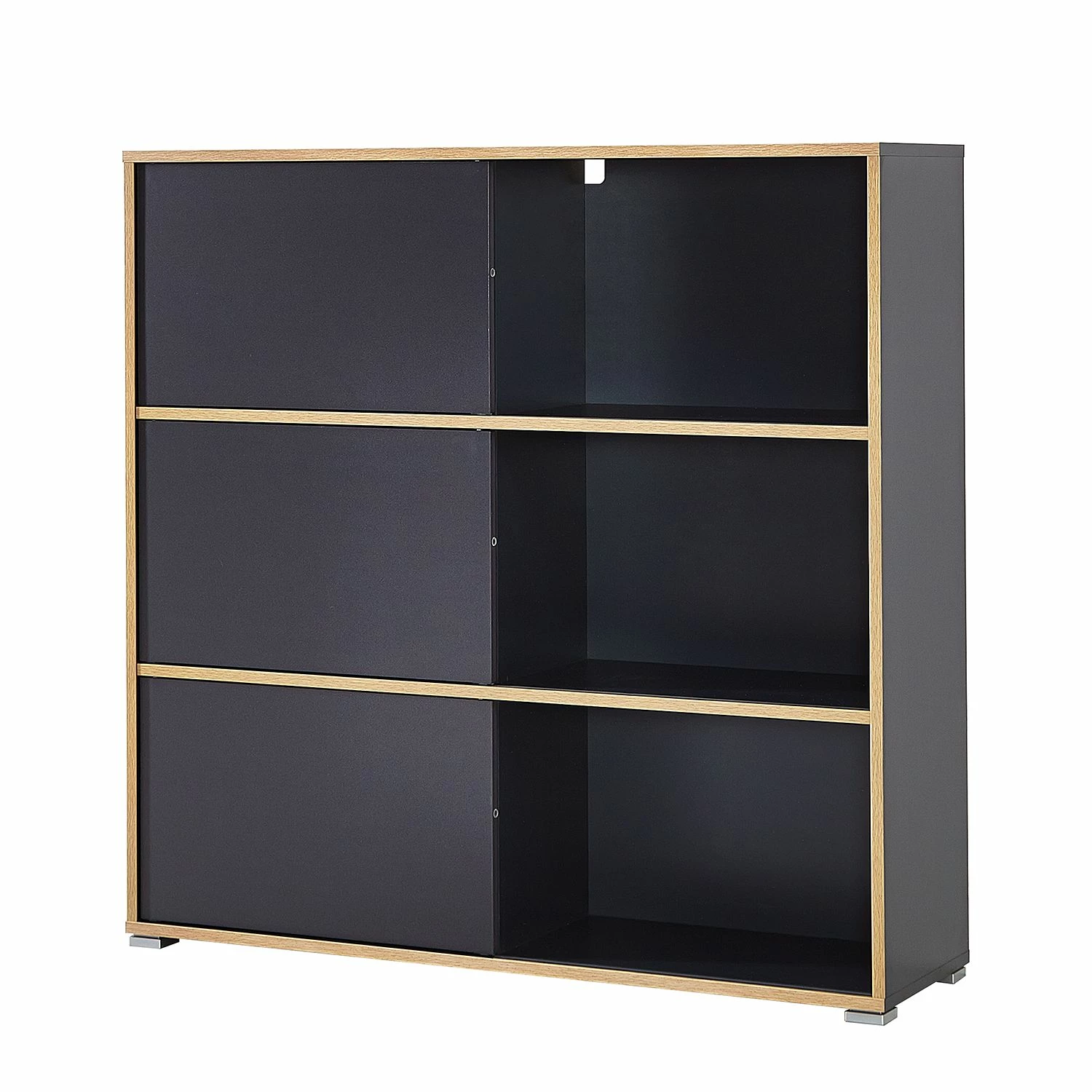Germania Etagère à portes coulissantes Mingle II - Anthracite / Imitation chêne de Sonoma 5 Germania Etagère à portes coulissantes Mingle II - Anthracite / Imitation chêne de Sonoma – Image 3