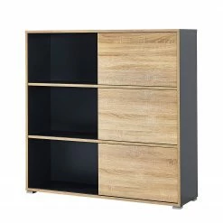 Germania Etagère à portes coulissantes Mingle II - Anthracite / Imitation chêne de Sonoma 18 Germania Etagère à portes coulissantes Mingle II - Anthracite / Imitation chêne de Sonoma -loftscape Boutique schiebetuerenregal mingle ii anthrazit eiche sonoma dekor 5029404