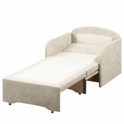Modoform Fauteuil convertible Disley - Tissu 16 Modoform Fauteuil convertible Disley - Tissu -loftscape Boutique schlafsessel disley webstoff creme schmale armlehne 5103136