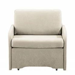 Modoform Fauteuil convertible Disley - Tissu 17 Modoform Fauteuil convertible Disley - Tissu -loftscape Boutique schlafsessel disley webstoff creme schmale armlehne 5103140