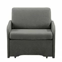 Ars Natura Fauteuil convertible Disley - Gris - Avec accoudoirs 17 Ars Natura Fauteuil convertible Disley - Gris - Avec accoudoirs -loftscape Boutique schlafsessel disley webstoff grau schmale armlehne 5103240