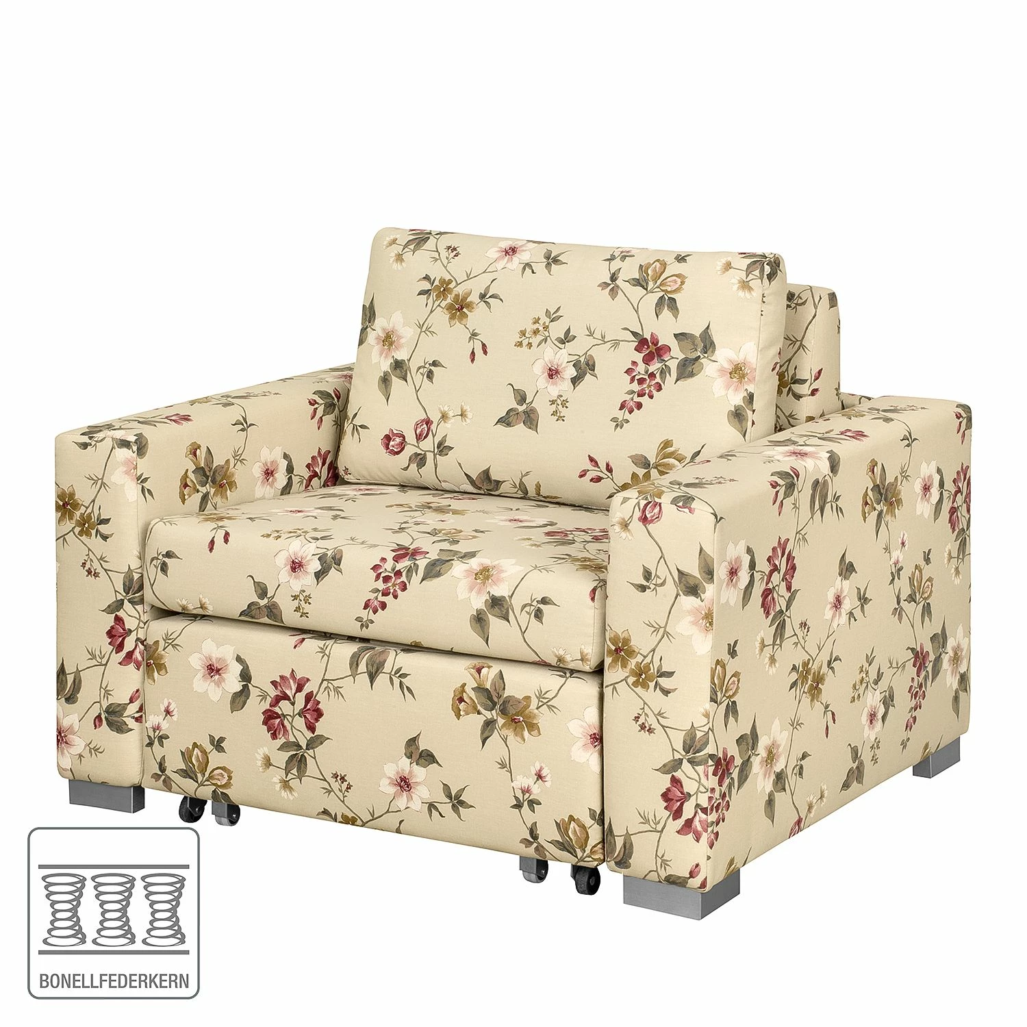 Mooved Fauteuil convertible Finne - Tissé à plat - Marron / Rouge 4 Mooved Fauteuil convertible Finne - Tissé à plat - Marron / Rouge – Image 2