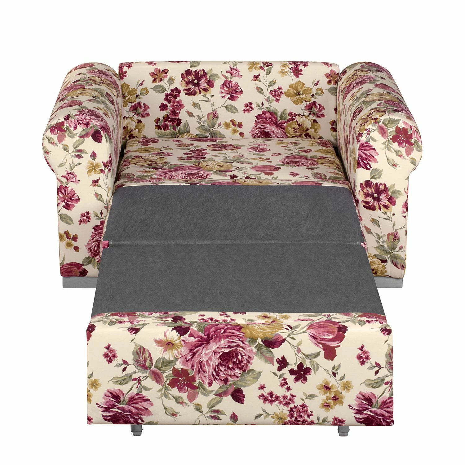 Mooved Fauteuil convertible Latina XII - Matière tissée - Motif floral beige 11 Mooved Fauteuil convertible Latina XII - Matière tissée - Motif floral beige – Image 9