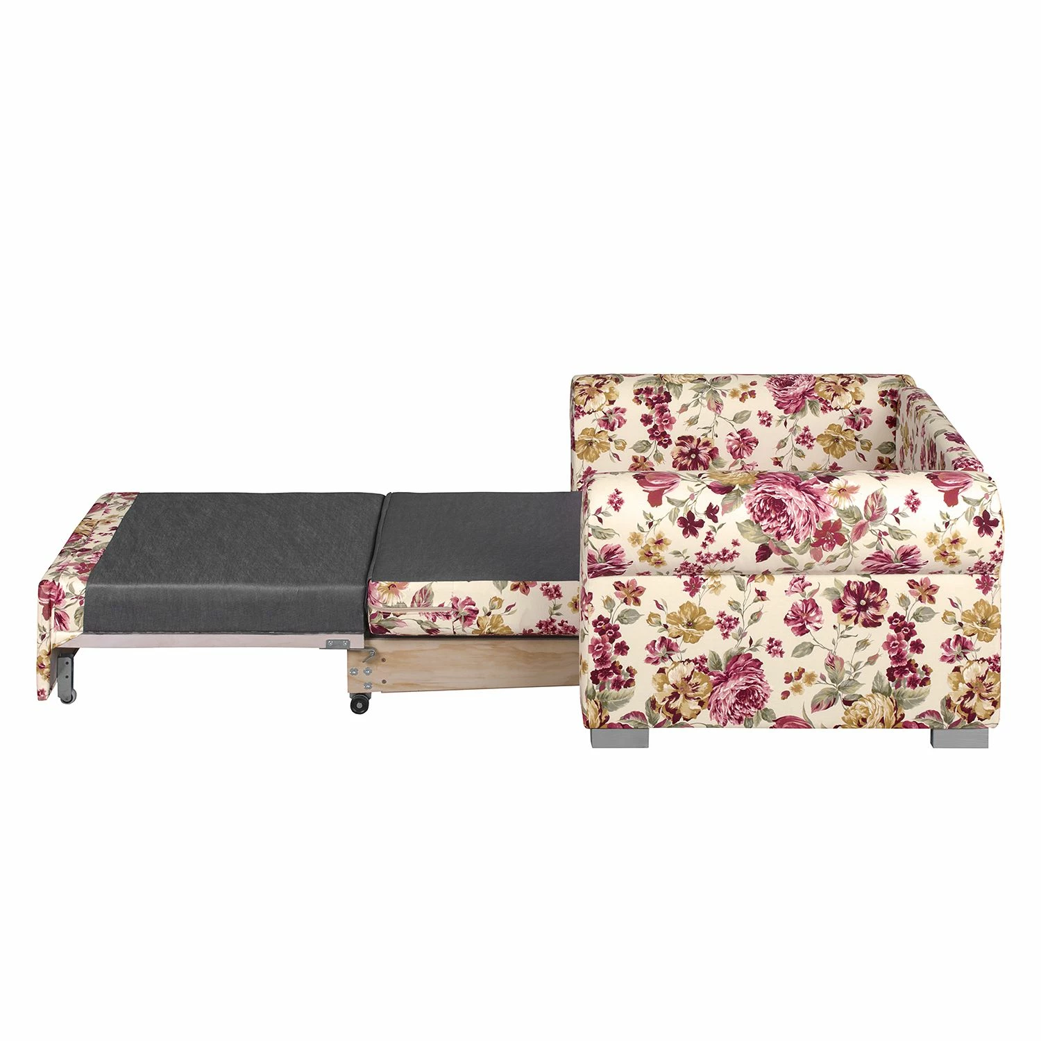 Mooved Fauteuil convertible Latina XII - Matière tissée - Motif floral beige 12 Mooved Fauteuil convertible Latina XII - Matière tissée - Motif floral beige – Image 10