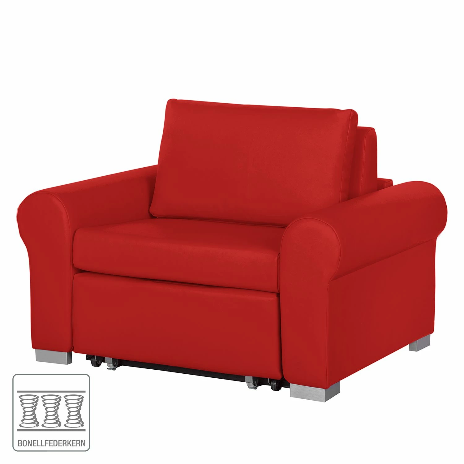 Mooved Fauteuil convertible Latina II - Rouge 4 Mooved Fauteuil convertible Latina II - Rouge – Image 2