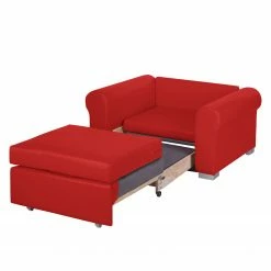 Mooved Fauteuil convertible Latina II - Rouge 22 Mooved Fauteuil convertible Latina II - Rouge -loftscape Boutique schlafsessel latina ii kunstleder rot 3640457