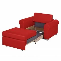 Mooved Fauteuil convertible Latina II - Rouge 24 Mooved Fauteuil convertible Latina II - Rouge -loftscape Boutique schlafsessel latina ii kunstleder rot 3640465