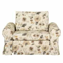 Mooved Fauteuil convertible Latina VIII - Beige / Marron -loftscape Boutique schlafsessel latina iv flachgewebe gebluemt beige braun 4301472