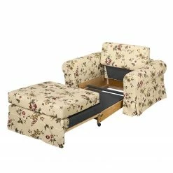 Mooved Fauteuil convertible Latina VI - Beige -loftscape Boutique schlafsessel latina v flachgewebe gebluemt beige 4093612