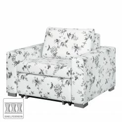 Mooved Fauteuil convertible Latina VII - Matière tissée - Motif floral - Blanc / Gris 18 Mooved Fauteuil convertible Latina VII - Matière tissée - Motif floral - Blanc / Gris -loftscape Boutique schlafsessel latina vii flachgewebe weiss grau 4197432