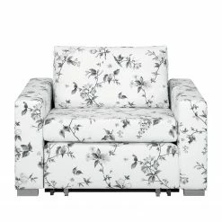 Mooved Fauteuil convertible Latina VII - Matière tissée - Motif floral - Blanc / Gris 19 Mooved Fauteuil convertible Latina VII - Matière tissée - Motif floral - Blanc / Gris -loftscape Boutique schlafsessel latina vii flachgewebe weiss grau 4197436