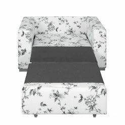 Mooved Fauteuil convertible Latina VII - Matière tissée - Motif floral - Blanc / Gris 26 Mooved Fauteuil convertible Latina VII - Matière tissée - Motif floral - Blanc / Gris -loftscape Boutique schlafsessel latina vii flachgewebe weiss grau 4197464