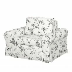 Mooved Fauteuil convertible Latina VII - Matière tissée - Blanc / Gris