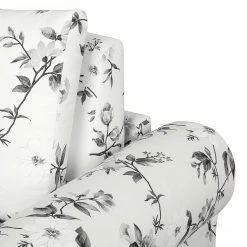 Mooved Fauteuil convertible Latina VII - Matière tissée - Blanc / Gris -loftscape Boutique schlafsessel lepe gebluemt weiss grau 4134160