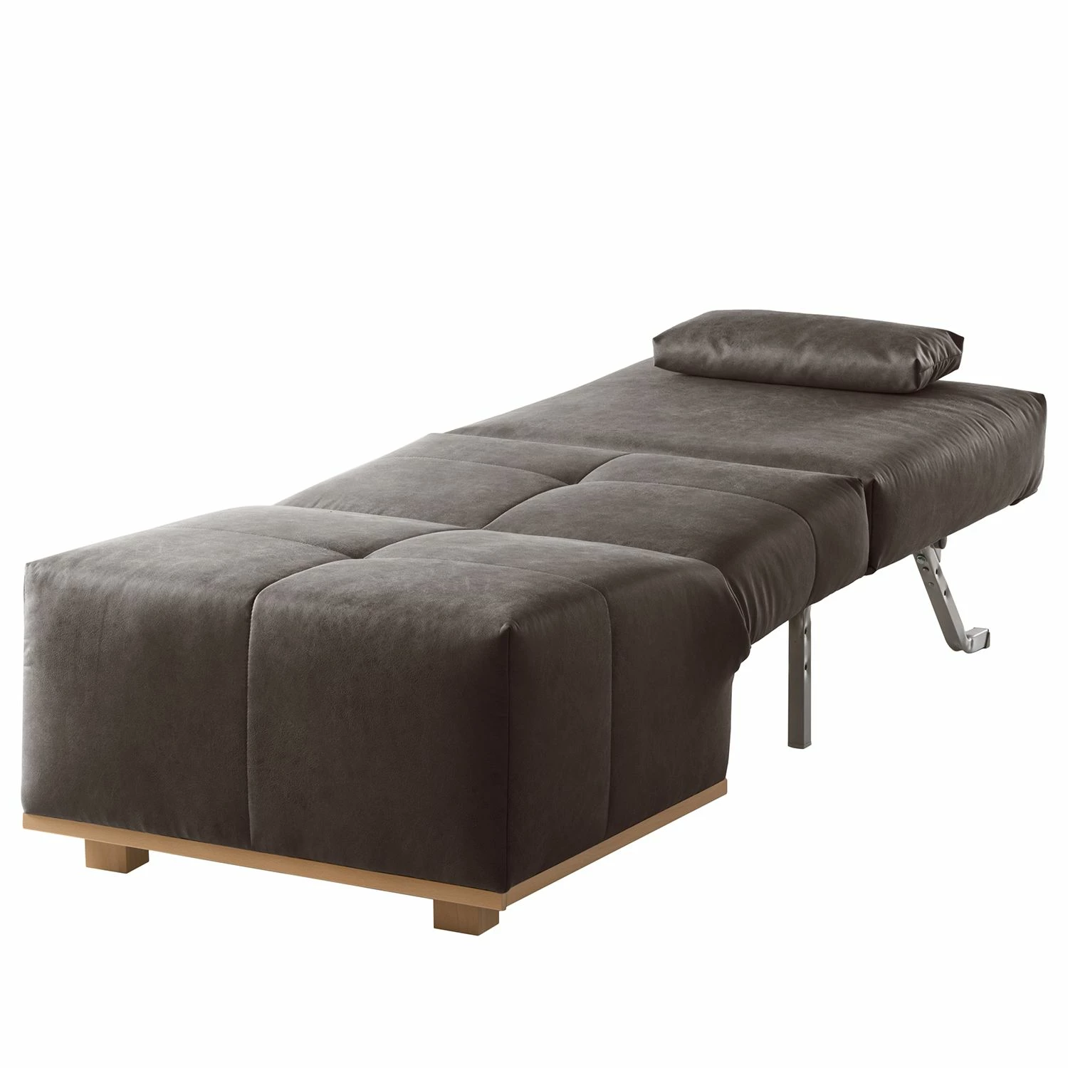 Ars Natura Fauteuil convertible Simla I - Microfibre - Gris lava 8 Ars Natura Fauteuil convertible Simla I - Microfibre - Gris lava – Image 6