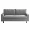 Chillout by Franz Fertig Canapé convertible Aura - Gris clair - Largeur : 176 cm -loftscape Boutique schlafsofa aura webstoff hellgrau 176 cm 1372786