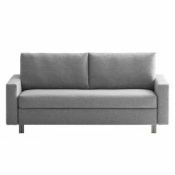 Chillout by Franz Fertig Canapé convertible Aura - Gris clair - Largeur : 176 cm