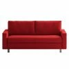 Chillout by Franz Fertig Canapé convertible Aura - Rouge - Largeur : 176 cm -loftscape Boutique schlafsofa aura webstoff rot 176 cm 1372858