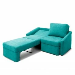 Modoform Canapé convertible Befasy Tissu - Turquoise -loftscape Boutique schlafsofa befasy webstoff tuerkis 4436980