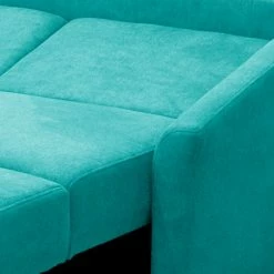 Modoform Canapé convertible Befasy Tissu - Turquoise -loftscape Boutique schlafsofa befasy webstoff tuerkis 4437000