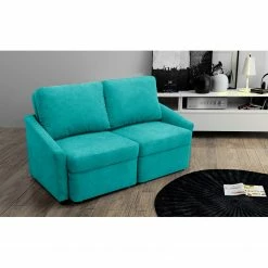 Modoform Canapé convertible Befasy Tissu - Turquoise -loftscape Boutique schlafsofa befasy webstoff tuerkis 4437004