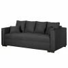 Fredriks Canapé convertible Bela Cruz - Gris foncé -loftscape Boutique schlafsofa bela cruz strukturstoff dunkelgrau 4619756