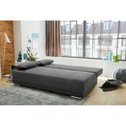 Loftscape Canapé convertible Freeland - Microfibre - Gris -loftscape Boutique schlafsofa freeland microfaser grau 4825028