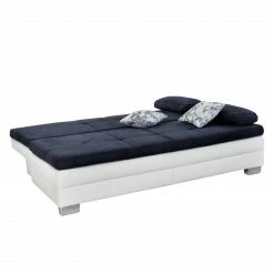 Home Design Canapé convertible Gibb - Blanc / Bleu 10 Home Design Canapé convertible Gibb - Blanc / Bleu -loftscape Boutique schlafsofa gibb kunstleder microfaser weiss blau 4182876
