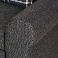 Mooved Canapé convertible Latina X - Gris / Bleu - Largeur : 185 cm -loftscape Boutique schlafsofa latina country webstoff grau karomuster 394896