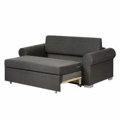 Mooved Canapé convertible Latina X - Gris / Bleu - Largeur : 185 cm -loftscape Boutique schlafsofa latina country webstoff grau karomuster 394901