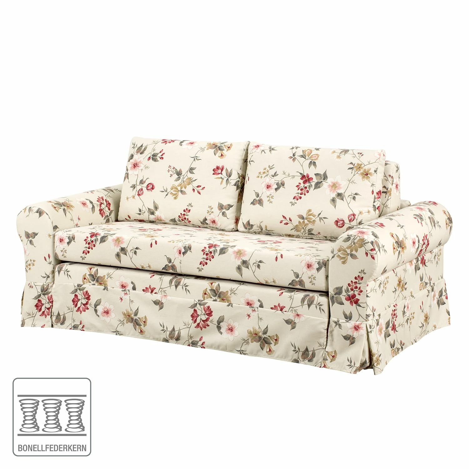 Mooved Canapé convertible Latina VI - Crème / Rouge - Largeur : 165 cm 4 Mooved Canapé convertible Latina VI - Crème / Rouge - Largeur : 165 cm – Image 2