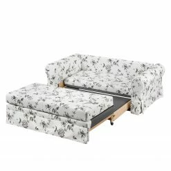 Mooved Canapé convertible Latina VII - Blanc / Gris - Largeur : 165 cm -loftscape Boutique schlafsofa latina vii webstoff weiss grau 165 cm 4191392