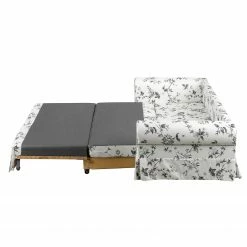 Mooved Canapé convertible Latina VII - Blanc / Gris - Largeur : 165 cm -loftscape Boutique schlafsofa latina vii webstoff weiss grau 165 cm 4191400