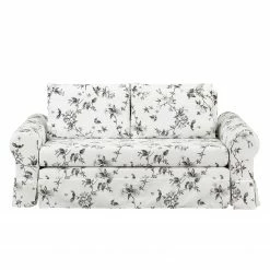 Mooved Canapé convertible Latina VII - Blanc / Gris - Largeur : 165 cm -loftscape Boutique schlafsofa latina vii webstoff weiss grau 165 cm 4191436