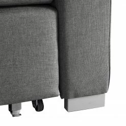 Mooved Canapé convertible Latina - Tissu Doran : Gris - Largeur : 150 cm -loftscape Boutique schlafsofa latina webstoff grau 150 cm 4047928