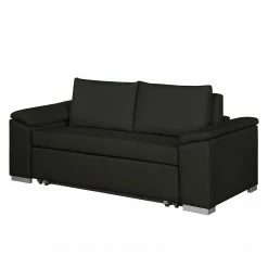 Mooved Canapé convertible Latina IV Tissu - Noir - Largeur : 190 cm