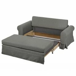 Mooved Canapé convertible Latina XIII Tissu - Gris - Largeur : 185 cm -loftscape Boutique schlafsofa latina xiii webstoff grau 165 cm 4910468