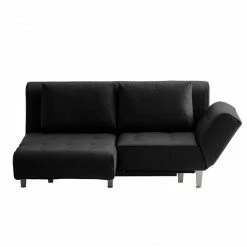 Chillout by Franz Fertig Canapé convertible Leo - Noir -loftscape Boutique schlafsofa leo echtleder schwarz 1407906