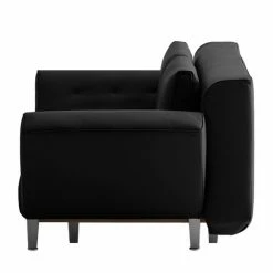 Chillout by Franz Fertig Canapé convertible Leo - Noir -loftscape Boutique schlafsofa leo echtleder schwarz 1407926