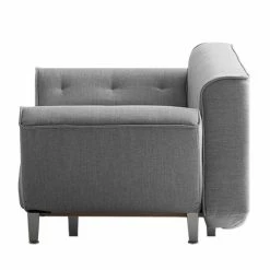 Chillout by Franz Fertig Canapé convertible Leo - Gris clair -loftscape Boutique schlafsofa leo webstoff hellgrau 1396250