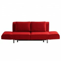 Chillout by Franz Fertig Canapé convertible Leo - Rouge -loftscape Boutique schlafsofa leo webstoff rot 1396354