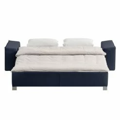 Chillout by Franz Fertig Canapé convertible Plaza - Bleu foncé - Largeur : 172 cm - Accoudoir réglable 15 Chillout by Franz Fertig Canapé convertible Plaza - Bleu foncé - Largeur : 172 cm - Accoudoir réglable -loftscape Boutique schlafsofa plaza echtleder dunkelblau 172 cm abklappbare armlehnen 1412790