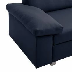 Chillout by Franz Fertig Canapé convertible Plaza - Bleu foncé - Largeur : 172 cm - Accoudoir réglable 18 Chillout by Franz Fertig Canapé convertible Plaza - Bleu foncé - Largeur : 172 cm - Accoudoir réglable -loftscape Boutique schlafsofa plaza echtleder dunkelblau 172 cm abklappbare armlehnen 1412802