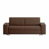 Chillout by Franz Fertig Canapé convertible Plaza - Expresso - Largeur : 178 cm - Sans fonction -loftscape Boutique schlafsofa plaza echtleder espresso 178 cm gerade armlehnen 1413394
